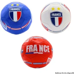 BALLON DE FOOT FRANCE SIMILI CUIR 22 CM T5