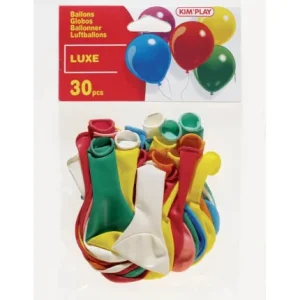 BALLONS DE BAUDRUCHE MULTICOULEURS x 30