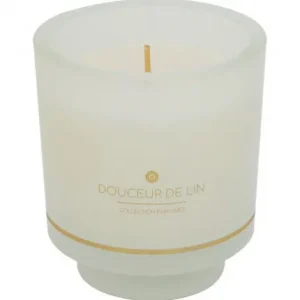 BOUGIE PARFUMEE ILAE LIN 225 GR POT EN VERRE