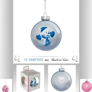 BOULE DE NOEL BLEUE 1ER AGE