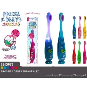 BROSSE A DENTS LUMINEUSE POUR ENFANT A LED