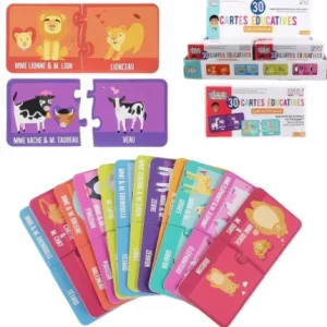 CARTE EDUCATIVE J APPRENDS LES ANIMAUX