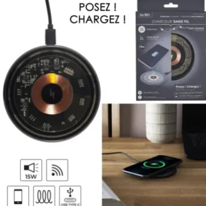 CHARGEUR A INDUCTION 15 W