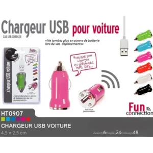 CHARGEUR USB VOITURE