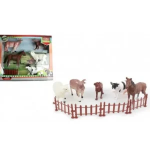 COFFRET ANIMAUX DE LA FERME 9/12CM 6 PIECES