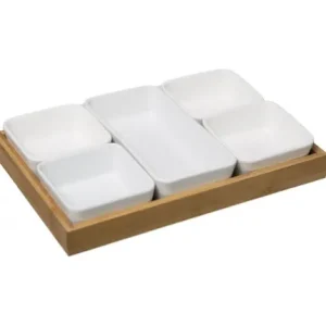 COFFRET APERITIF BAMBOU WHITE 6 PIECES