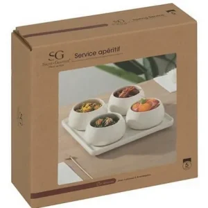 COFFRET APERITIF NORA 5 PIECES CERAMIQUES