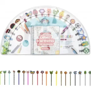 COFFRET CAHIER D ACTIVITES 20 CRAYONS ET 20 GOMMES