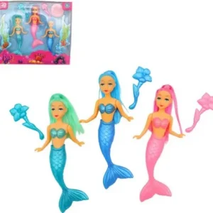 COFFRET DE 3 POUPEES SIRENE 16 CM