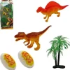 COFFRET DINOSAURES 2 OEUFS 13 CM 5 PIECES