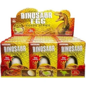 COFFRET OEUF FOSSIL DINOSAURE PHOSPHORESCENT