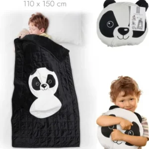 COUVERTURE CONVERTIBLE PANDA 110X150 CM