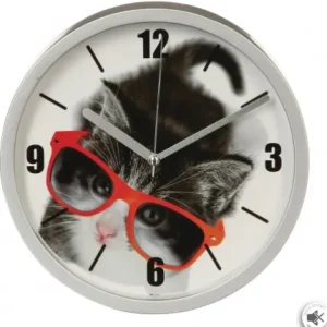 HORLOGE LOLY CHAT DIAMETRE 22 CM SILENCIEUSE