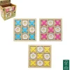 JEU BOIS TIC TAC TOE 14X14 CM