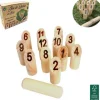 JEU DE QUILLE EN BOIS FINLANDAISE 13 PIECES