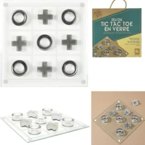 JEU DU TIC TAC TOE EN VERRE