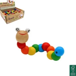 JEU EN BOIS LA CHENILLE 18.5 CM