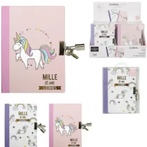 JOURNAL INTIME AVEC CADENAS LICORNE