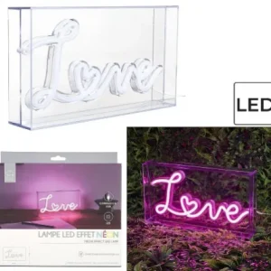 LAMPE ACRYLIQUE LED LOVE