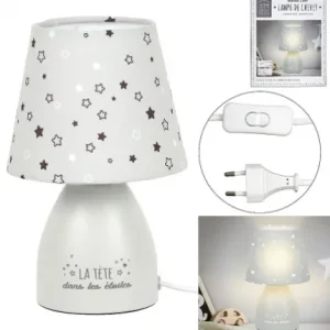 LAMPE DE CHEVET GRISE ENFANT