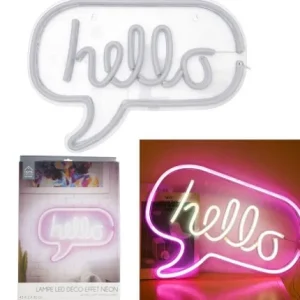 LAMPE HELLO ACRYLIQUE USB