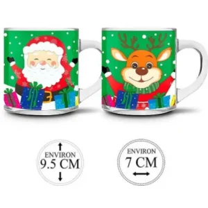 MUG DE NOEL EN VERRE