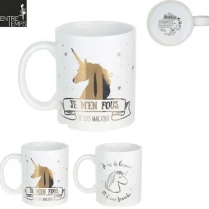 MUG LICORNE CERAMIQUE 350 ML