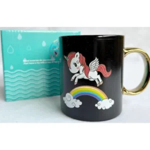 MUG LICORNE NOIR ET OR