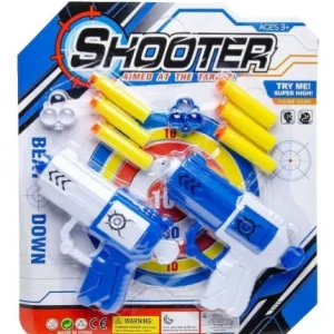 PANOPLIE 2 SHOOTER GUNS BALLE EN MOUSSE