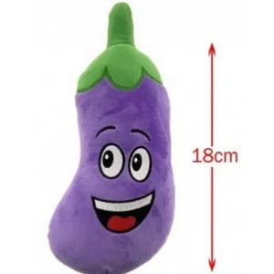 PELUCHE AUBERGINE 18 CM