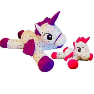 PELUCHE LICORNE ALLONGE 80 CM