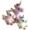 PELUCHE LICORNE ASSISE 25 CM