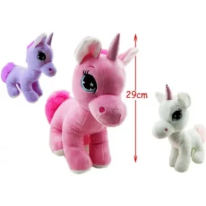 PELUCHE LICORNE ASSISE 29 CM