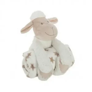 PELUCHE MOUTON AVEC UN PLAID