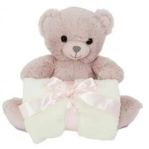 PELUCHE OURS 20 CM PLAID 70*70 CM