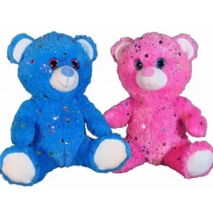 PELUCHE OURS PAILLETE 30 CM