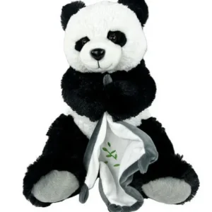 PELUCHE PANDA AVEC DOUDOU 25 CM