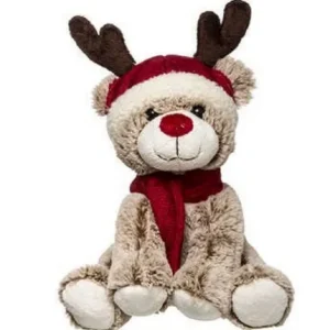 PELUCHE RENNE DE NOEL 35 CM