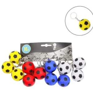 PORTE CLE BALLON DE FOOT EN MOUSSE 40 MM