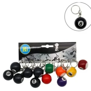 PORTE CLE BOULE DE BILLARD 3 CM