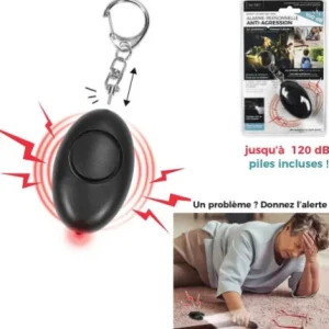 PORTE CLES ALARME PERSONNELLE ANTI AGRESSION