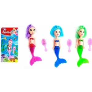 POUPEE SIRENE 14CM ARTICULEE