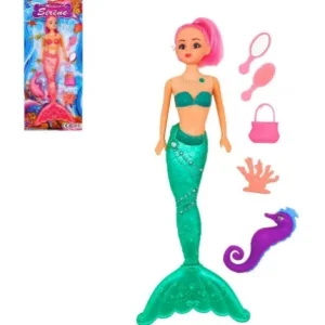 POUPEE SIRENE 34CM ARTICULEE