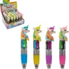 STYLO BILLE 10 CM LICORNE 4 COULEURS