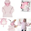 SWEAT A CAPUCHE ENFANT CHAT ROSE