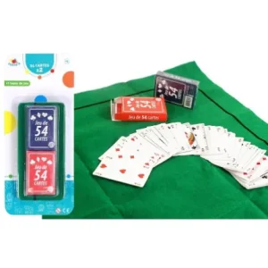 TAPIS DE JEU 2 ET 2 JEUX 54 CARTES