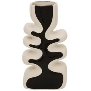 VASE VAGUE TWISTED LIME CERAMIQUE 28 CM